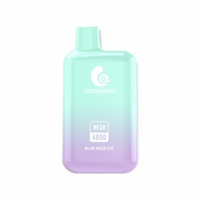 cozyvapor bleu razz arôme de fruits filet de bobine 6000puffs capsule de vapotage jetable
