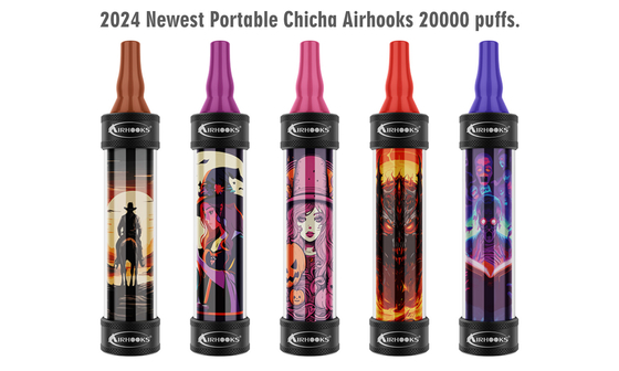 Un narguilé portable de 20000 bouffées Shisha avec capsule changeable de 10 ml.