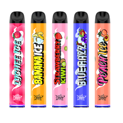 Fabrique fournitures Meilleur filet bobine Cozy Max 1800 puffs jetable e cigarette
